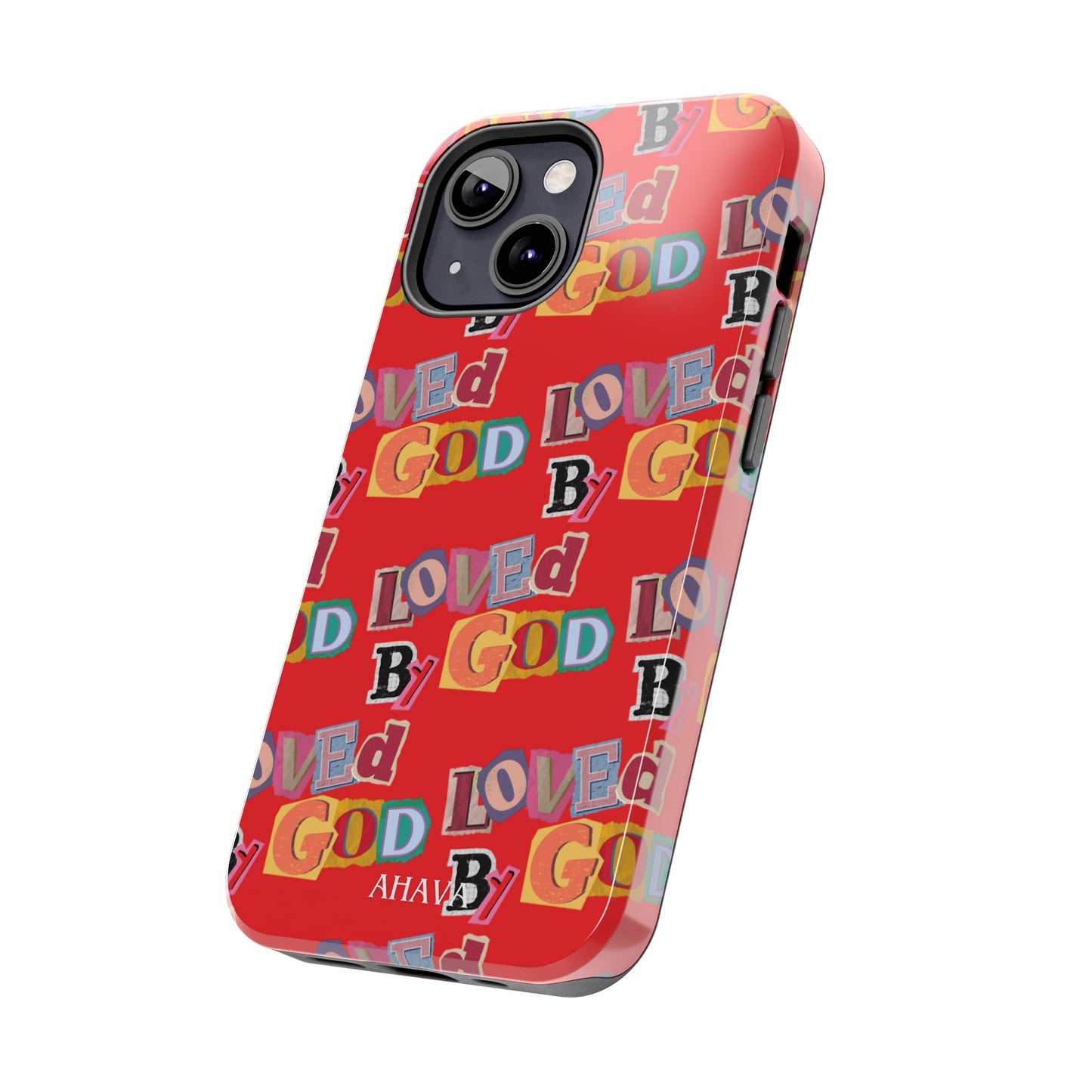 "Loved by God" Red Phone Case