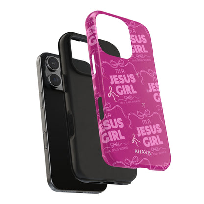 I'm a Jesus Girl Phone Case - Pink