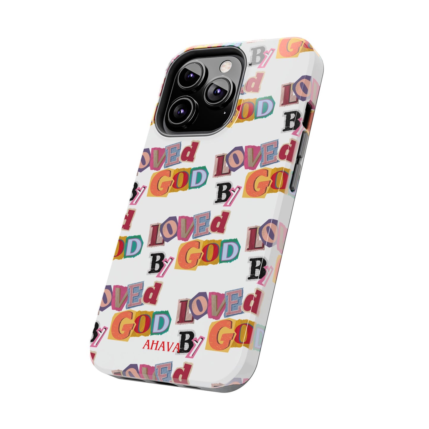 "Loved by God" white Phone Case
