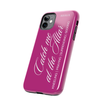 "Catch Me at the Altar" Pink Phone Case