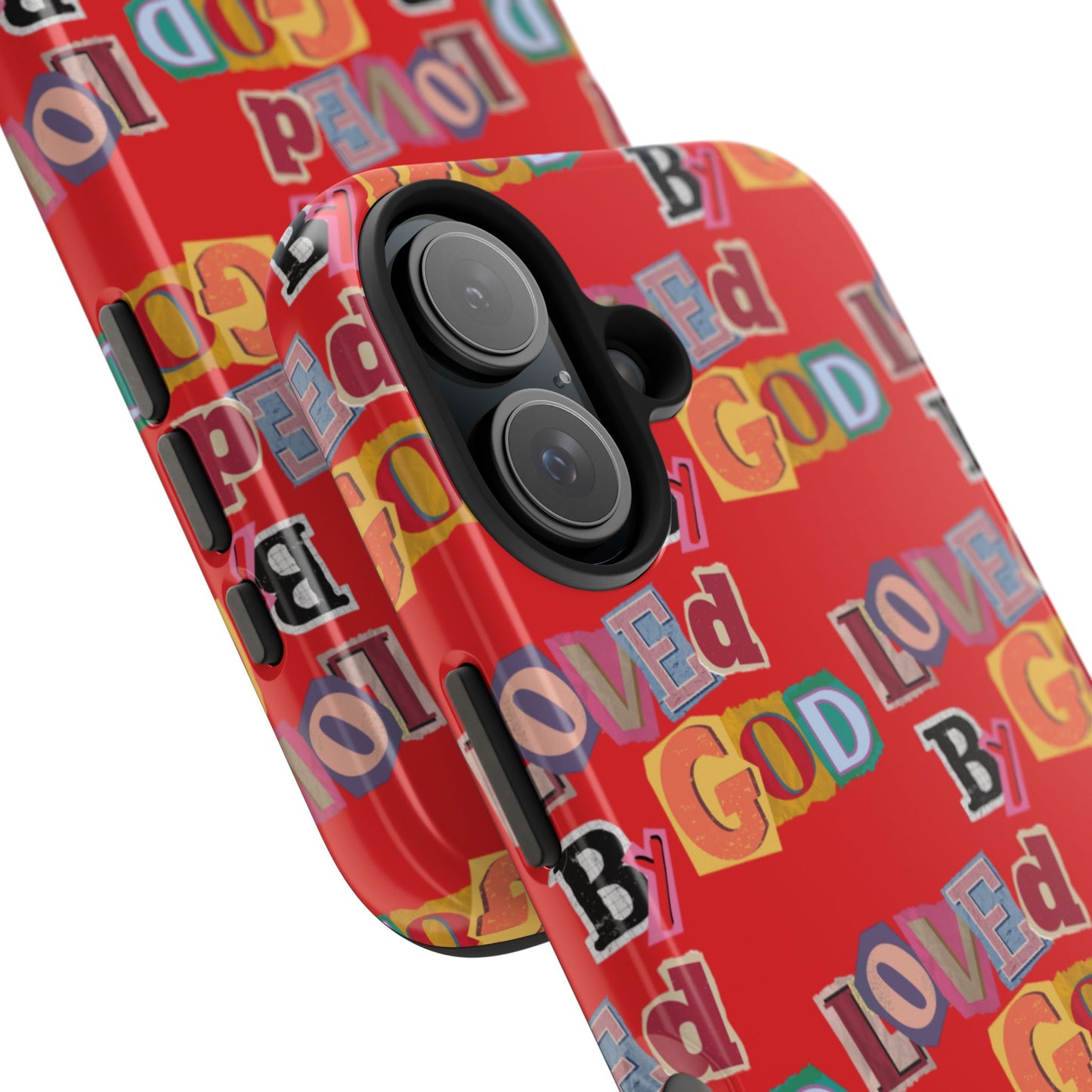 "Loved by God" Red Phone Case