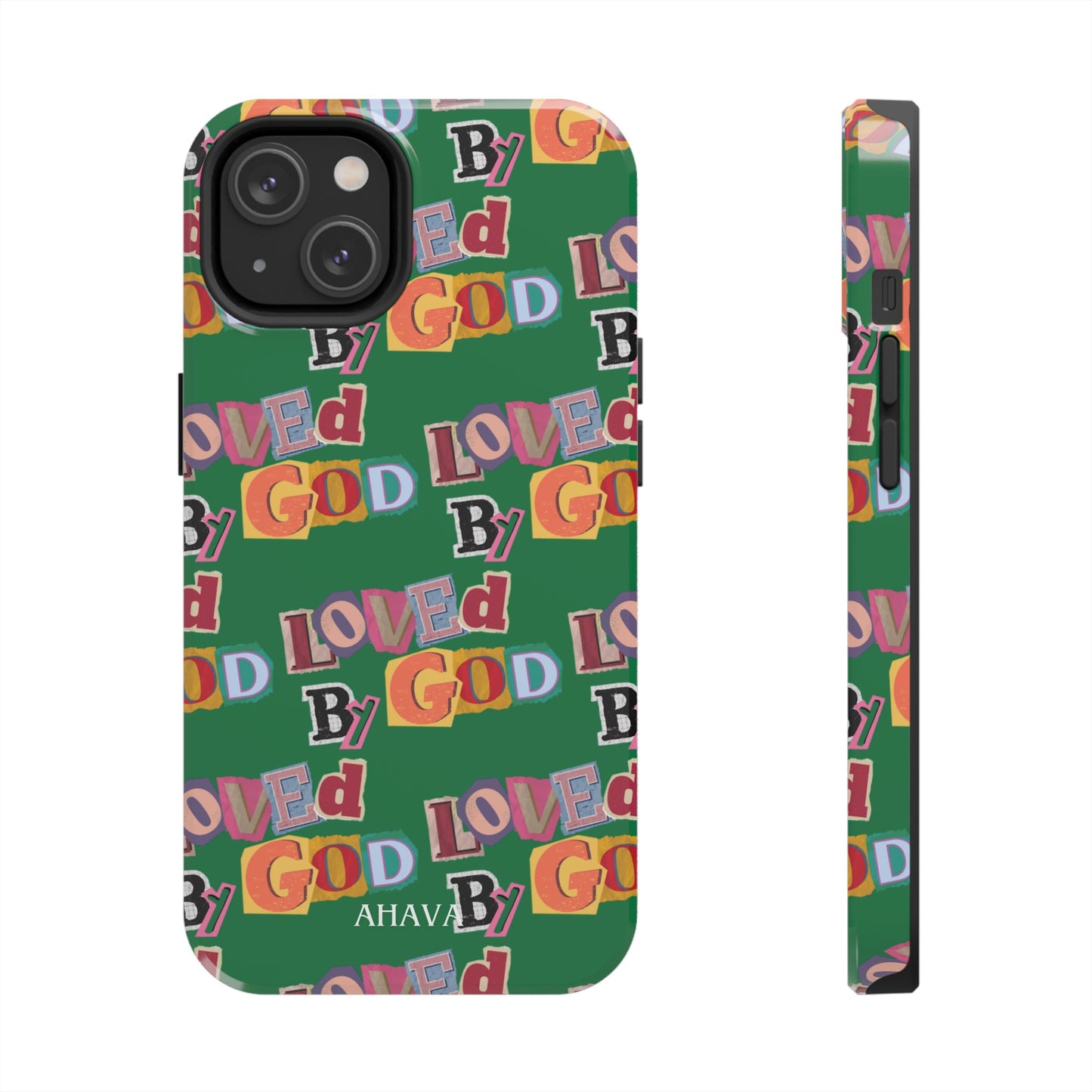 "Loved by God" Green Phone Case