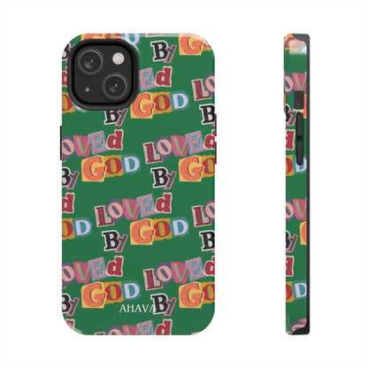 "Loved by God" Green Phone Case