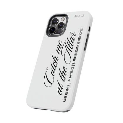 "Catch Me at the Altar" White Phone Case