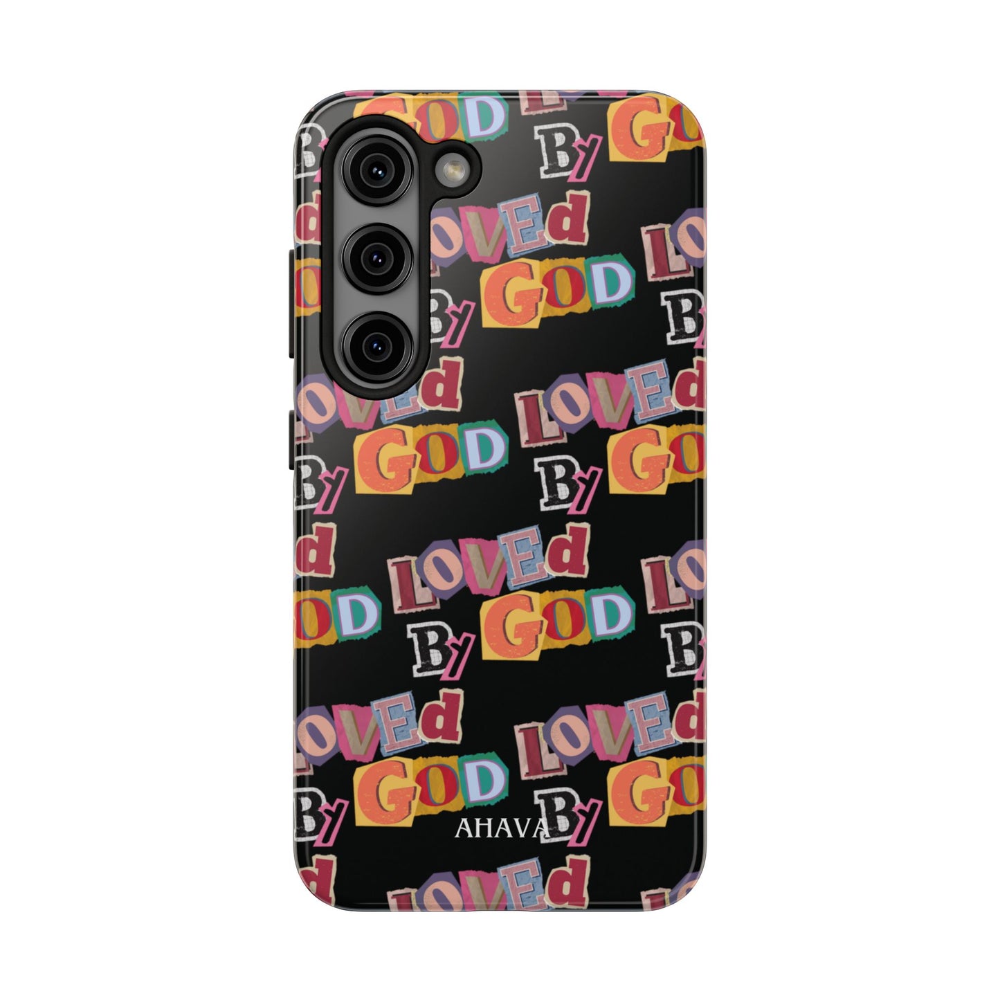 "Loved by God" Black Phone Case