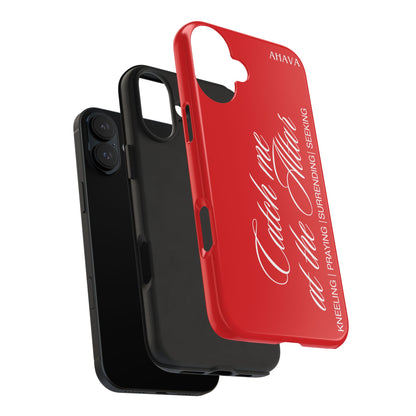 "Catch Me at the Altar" Red Phone Case