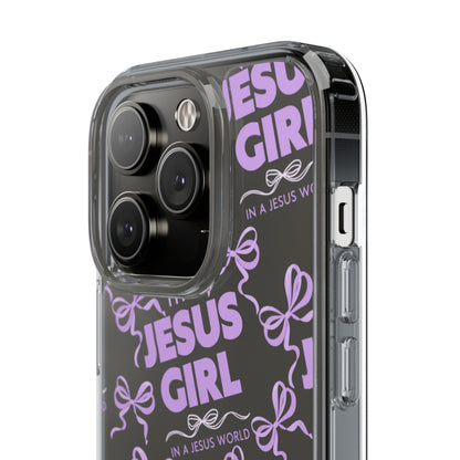 I'm a Jesus Girl Purple Case -Clear