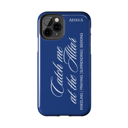 "Catch Me at the Altar" Blue Phone Case