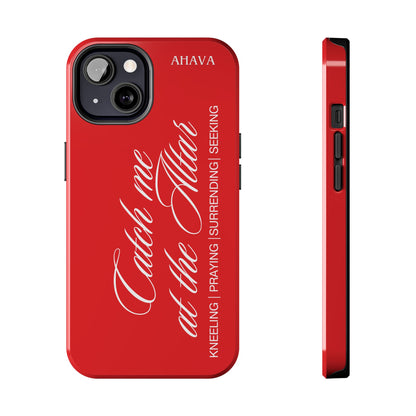 "Catch Me at the Altar" Red Phone Case