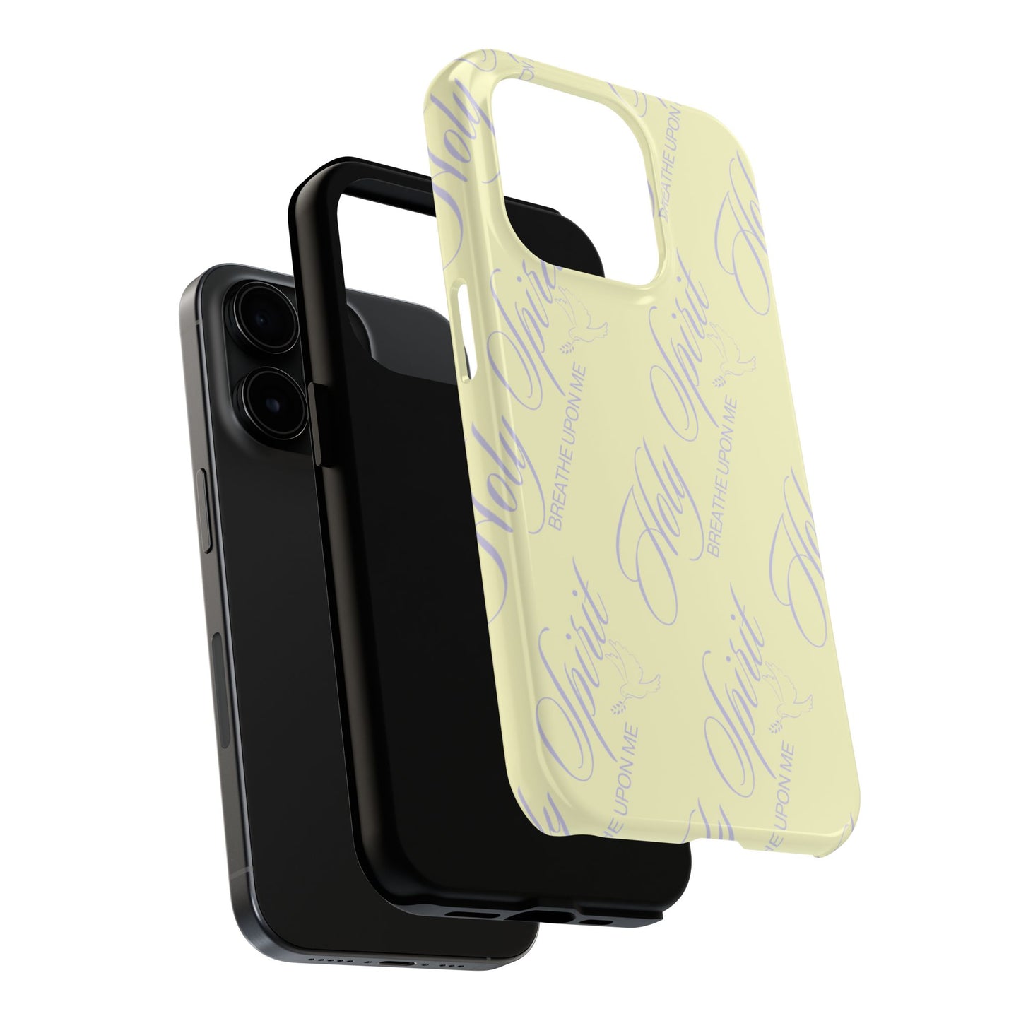 "Holy Spirit, Breathe Upon me" Buttercream Phone Case