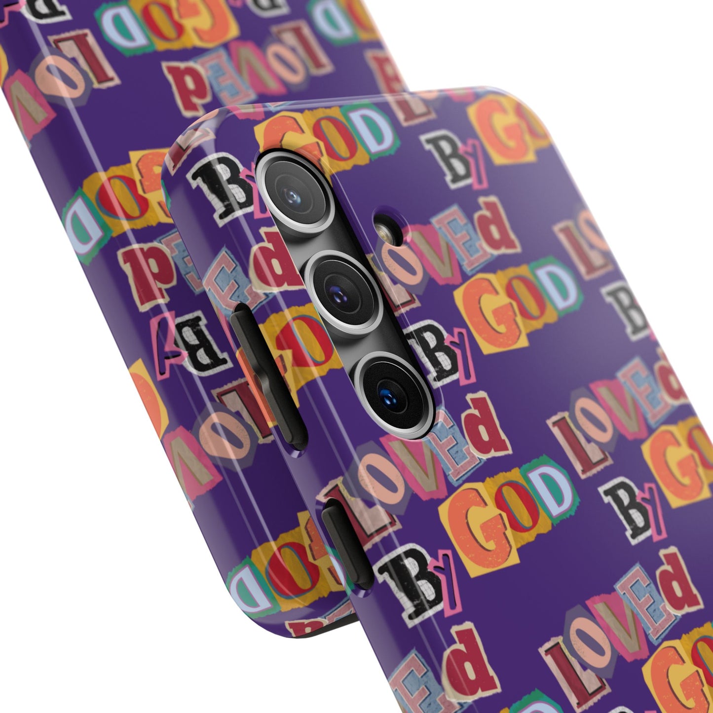 "Loved by God" Purple Phone Case