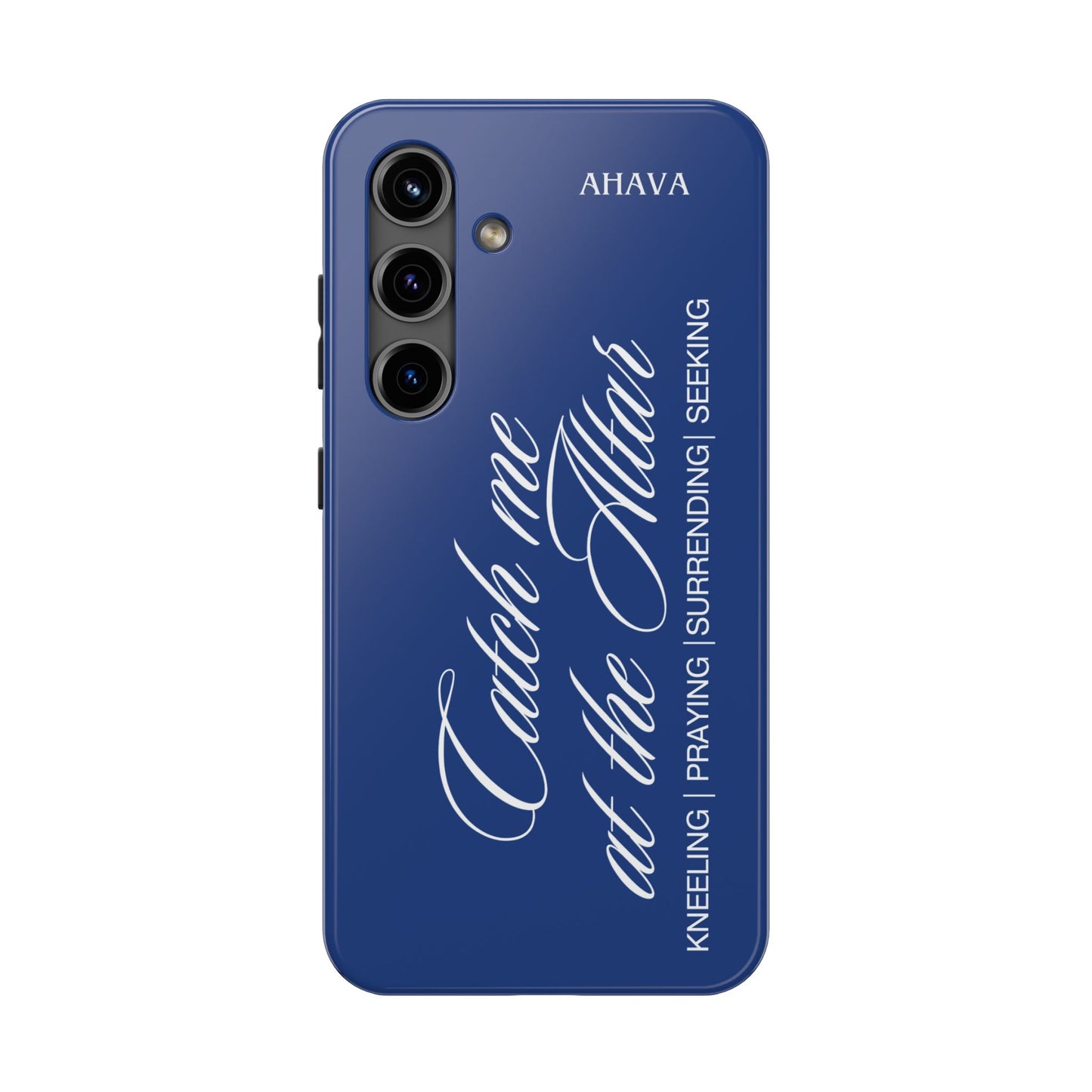 "Catch Me at the Altar" Blue Phone Case
