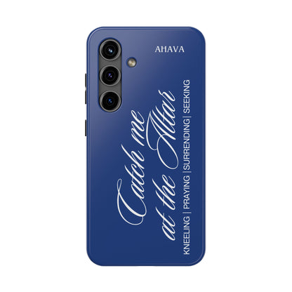"Catch Me at the Altar" Blue Phone Case
