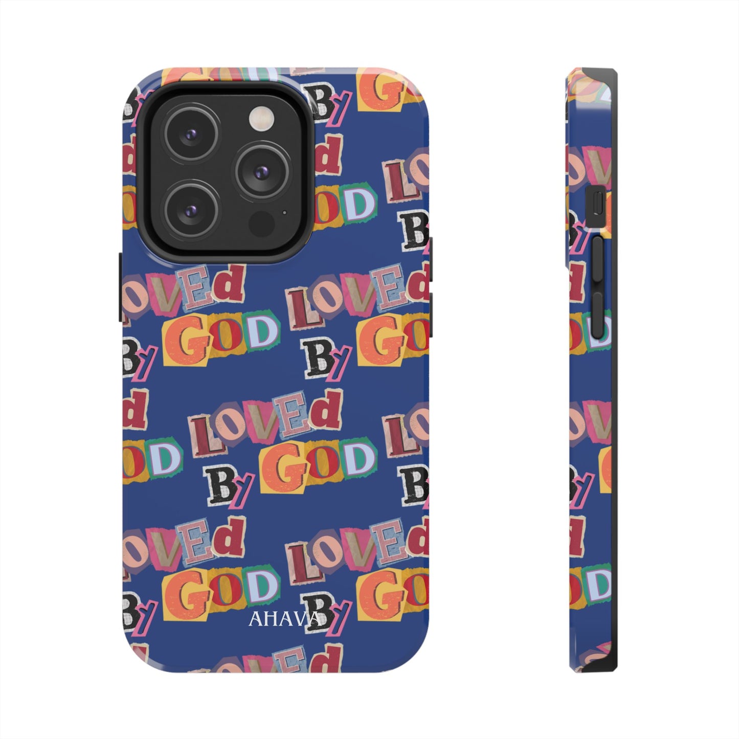 "Loved by God" Blue Phone Case