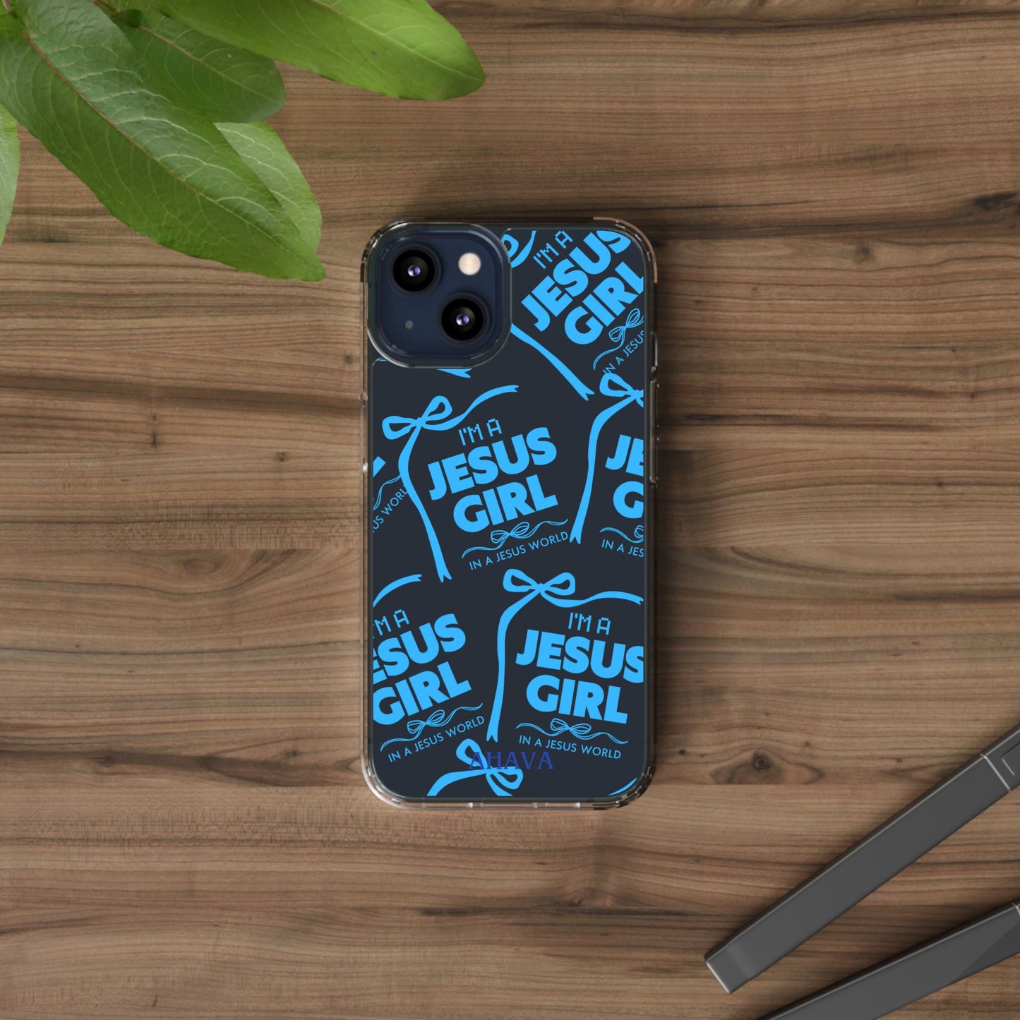 I'm a Jesus Girl Blue Case -Clear
