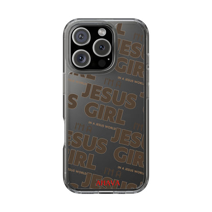 I'm a Jesus Girl Brown Case -Clear