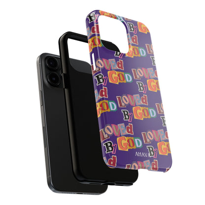 "Loved by God" Purple Phone Case