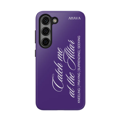 "Catch Me at the Altar" Purple Phone Case