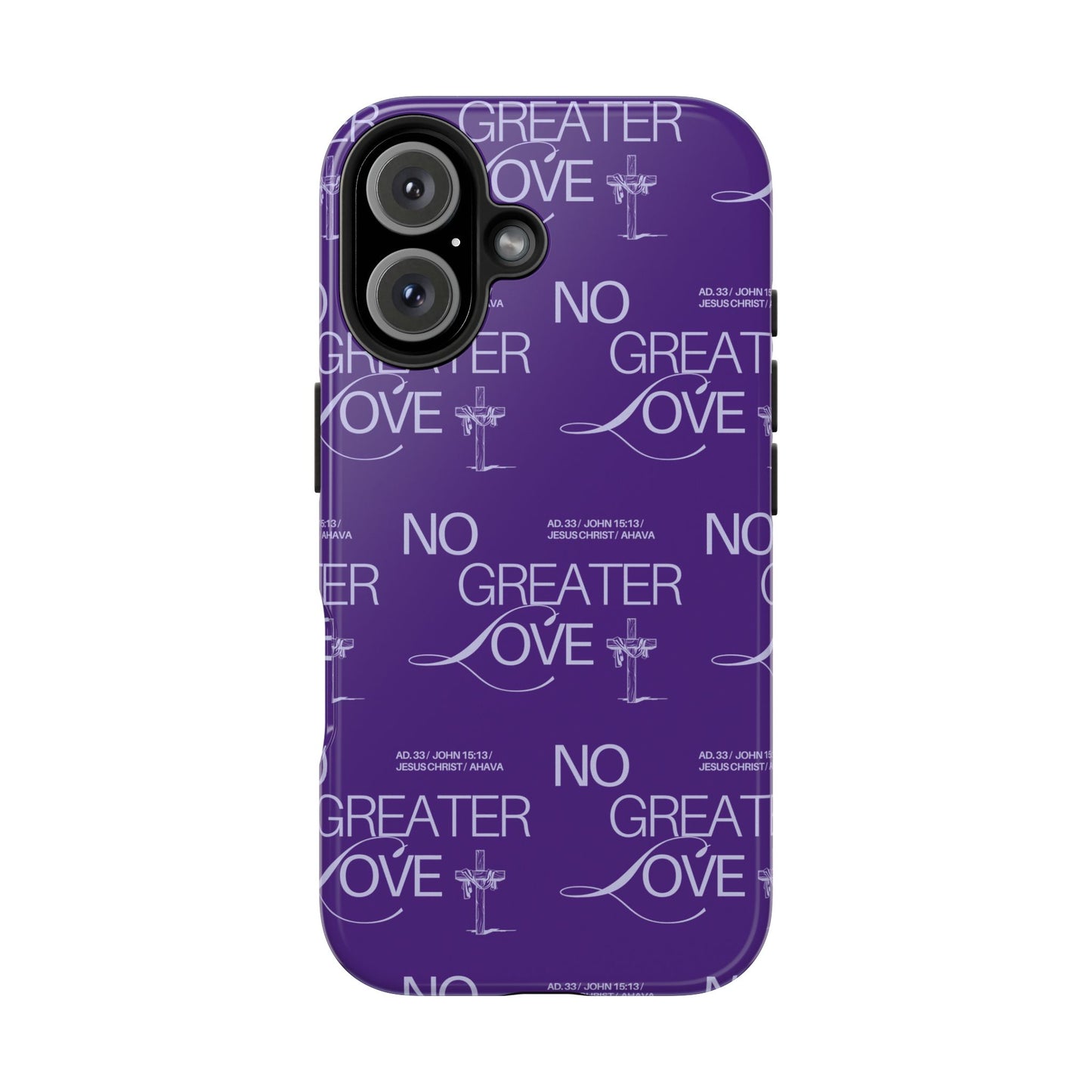 "No Greater Love" Purple Phone Case