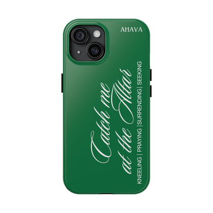 "Catch Me at the Altar" Green Phone Case