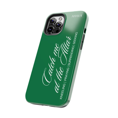 "Catch Me at the Altar" Green Phone Case