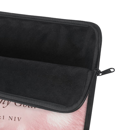 Psalm 42:1 Blush Pink Fawn Laptop Sleeve | As the Deer Pants