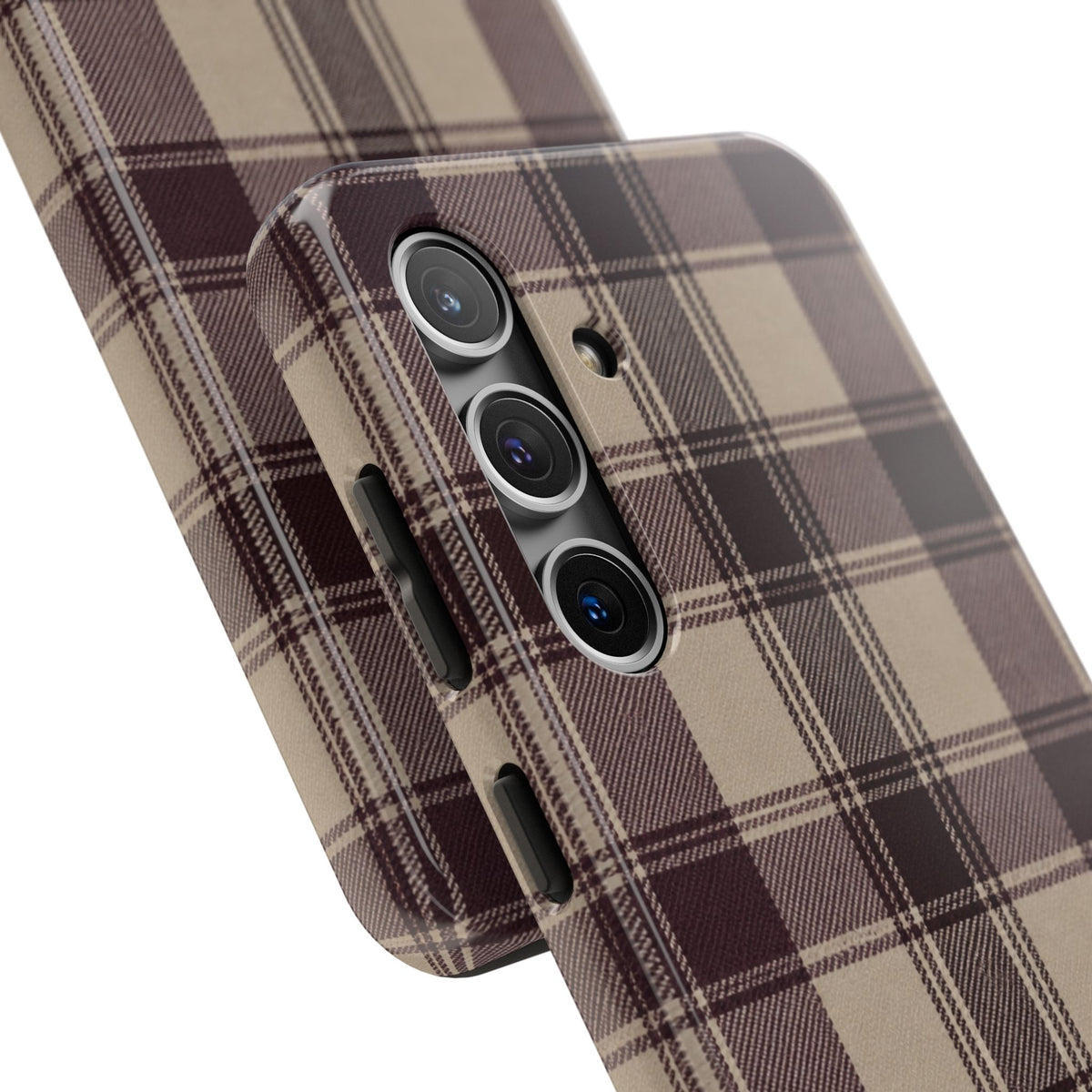 Abba’s Embrace | Warm Teddy Plaid Phone Case