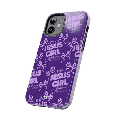 I'm a Jesus Girl Phone Case - Purple