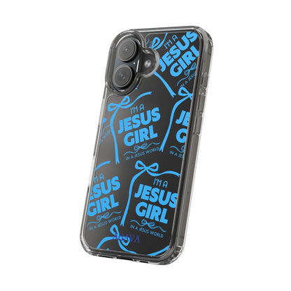 I'm a Jesus Girl Blue Case -Clear