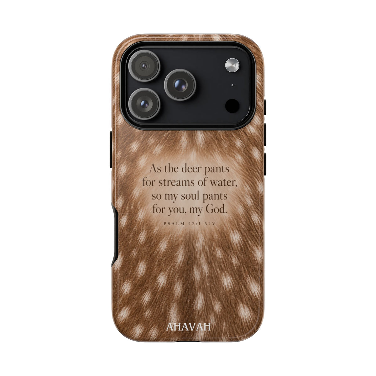 Psalm 42:1 Fawn Print Phone Case