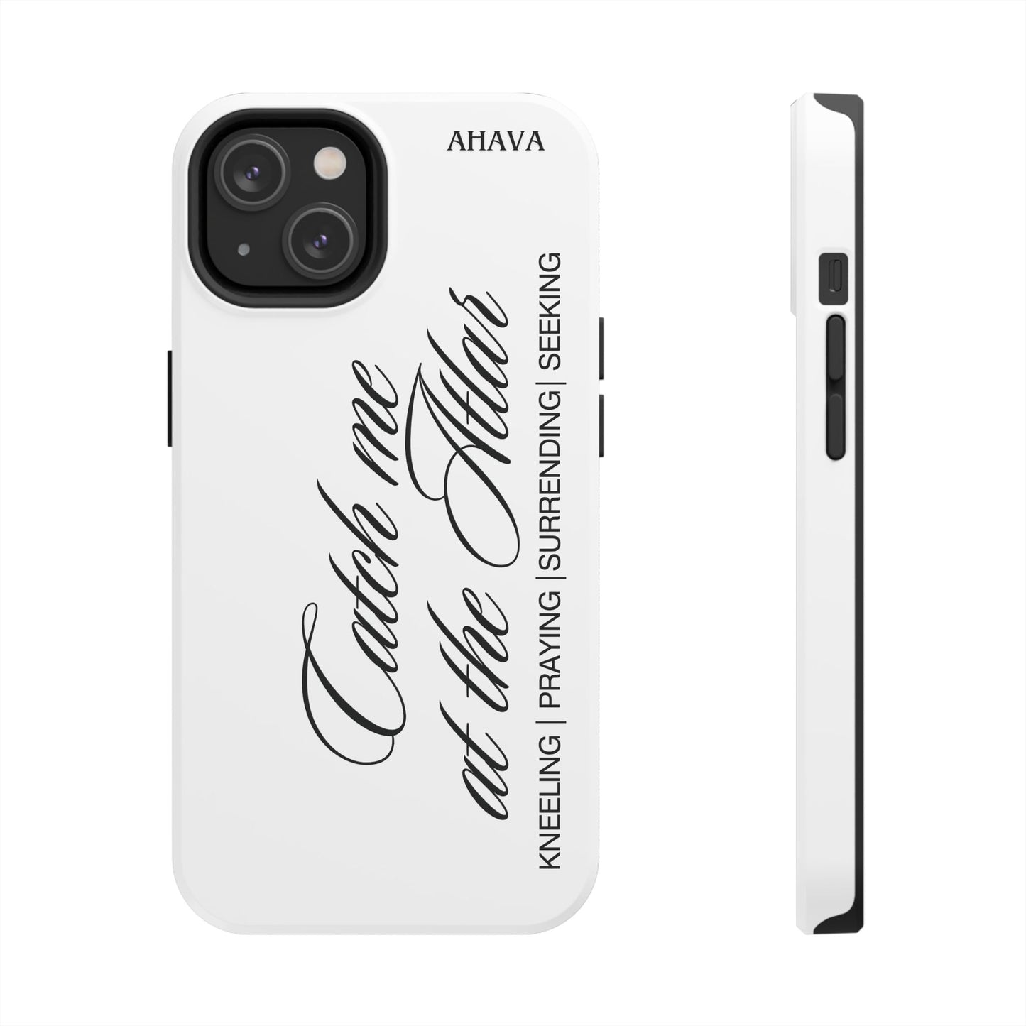 "Catch Me at the Altar" White Phone Case