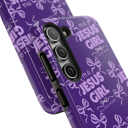 I'm a Jesus Girl Phone Case - Purple