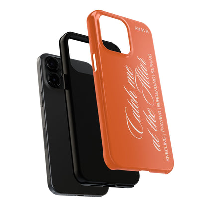 "Catch Me at the Altar" Orange Phone Case
