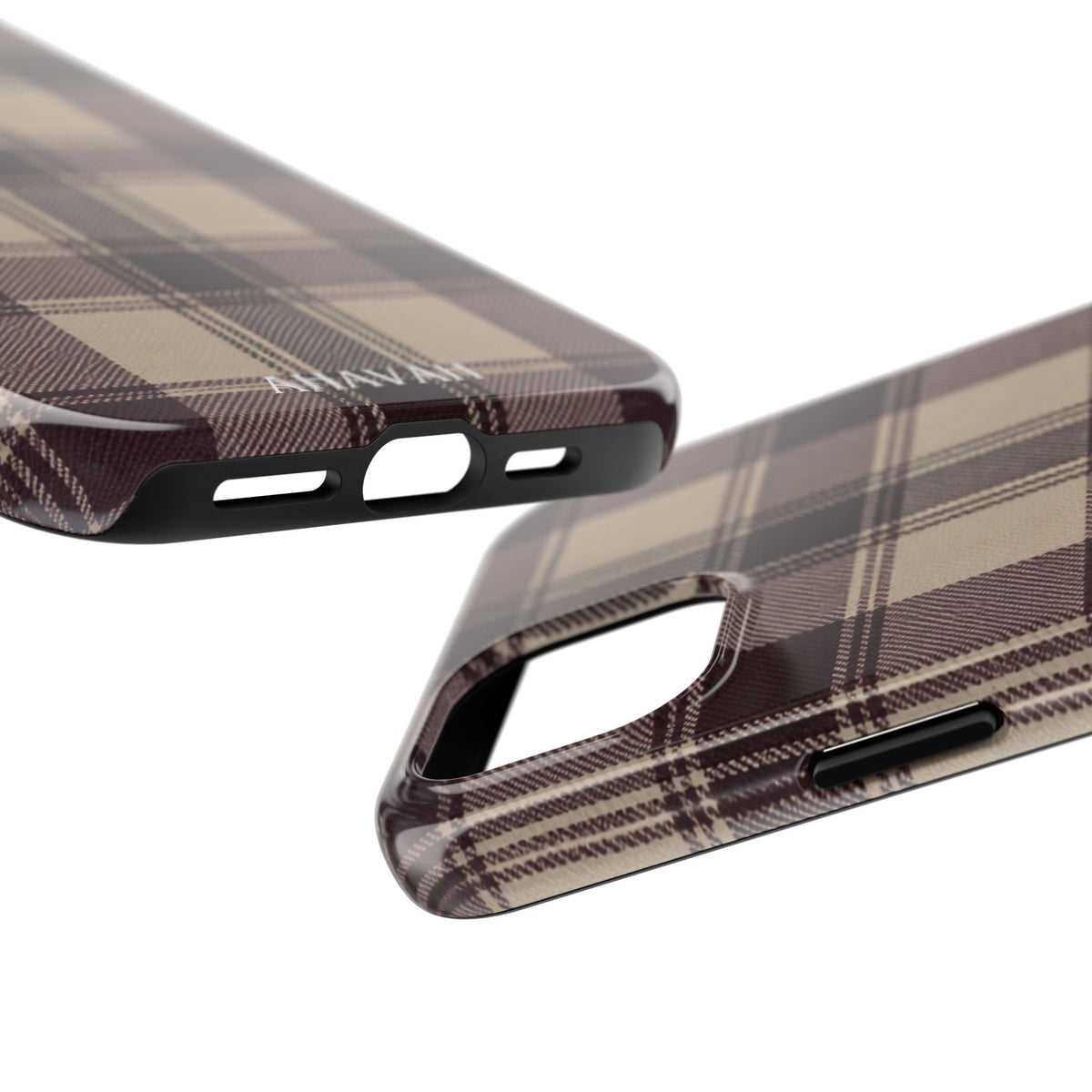 Abba’s Embrace | Warm Teddy Plaid Phone Case