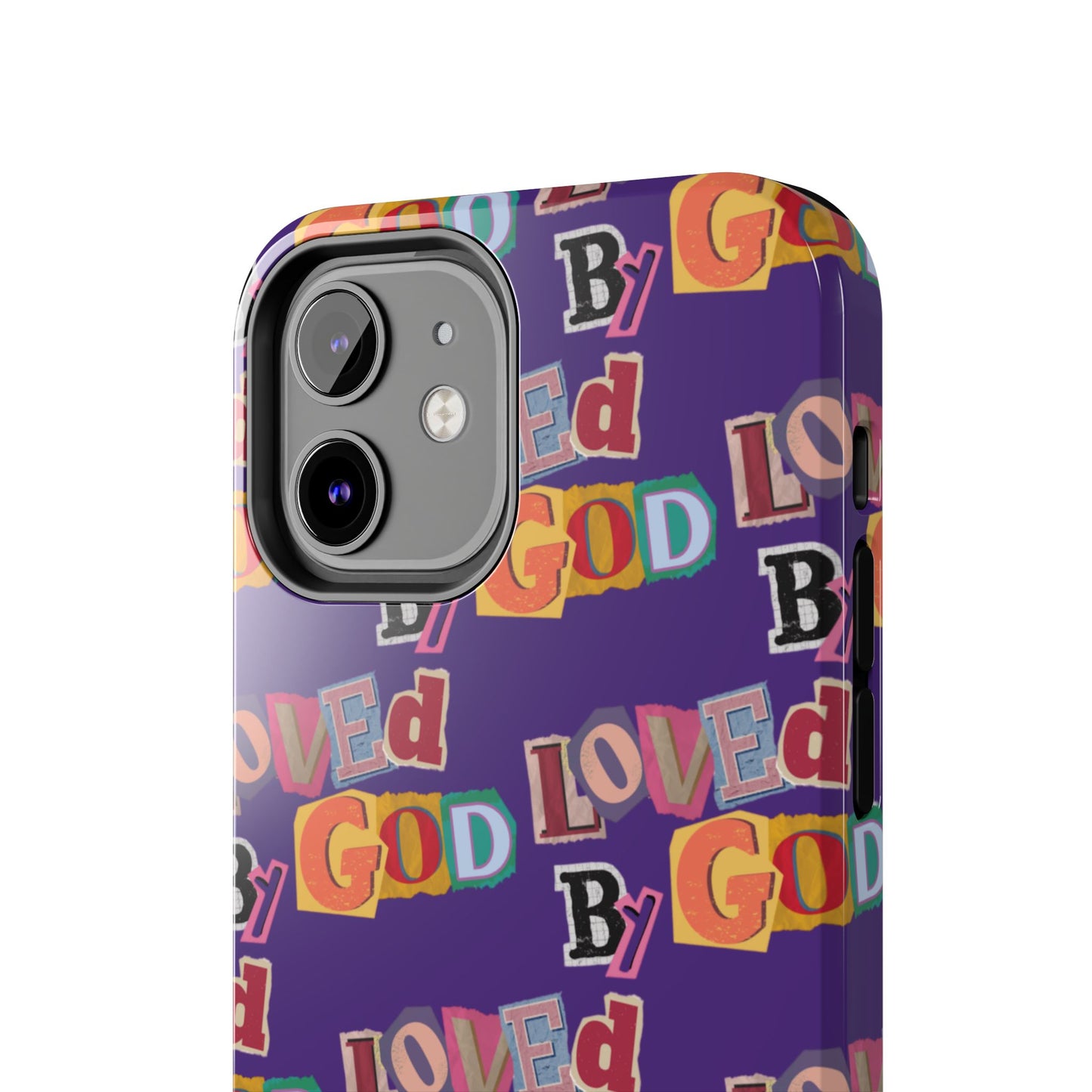 "Loved by God" Purple Phone Case