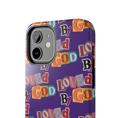 "Loved by God" Purple Phone Case