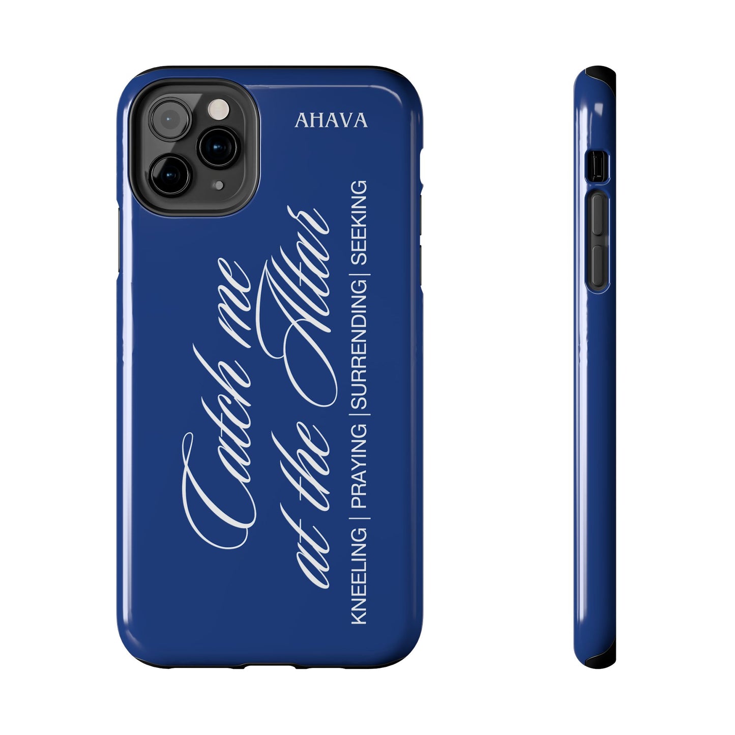 "Catch Me at the Altar" Blue Phone Case