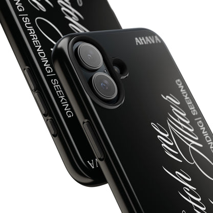 "Catch Me at the Altar" Black Phone Case