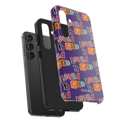 "Loved by God" Purple Phone Case