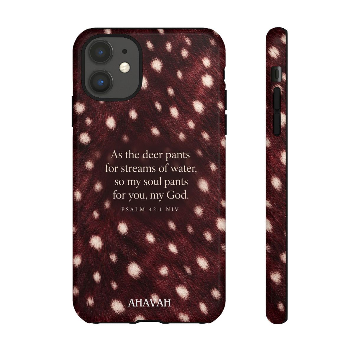 Psalm 42:1 Anointed Wine Fawn Phone Case