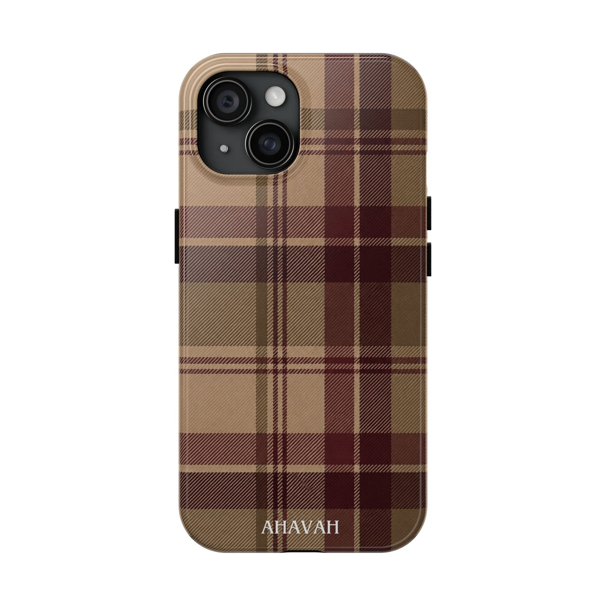 Covenant Comfort | Burgundy Plaid Tough Phone Case