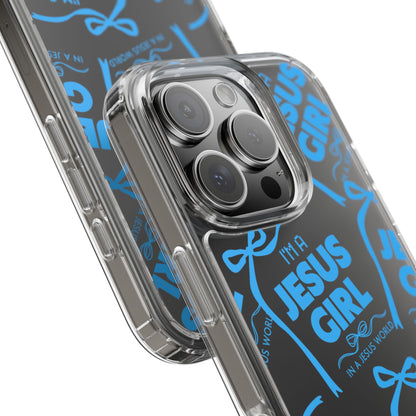 I'm a Jesus Girl Blue Case -Clear