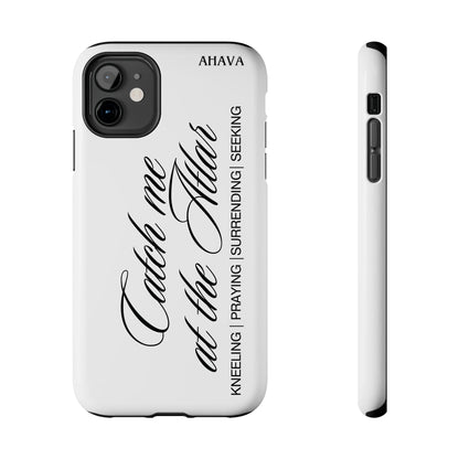 "Catch Me at the Altar" White Phone Case
