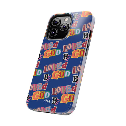 "Loved by God" Blue Phone Case