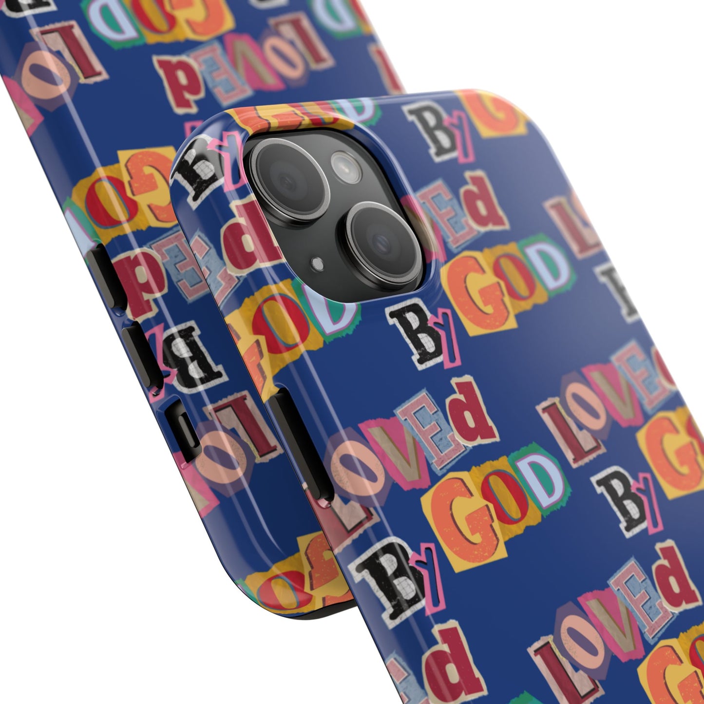 "Loved by God" Blue Phone Case