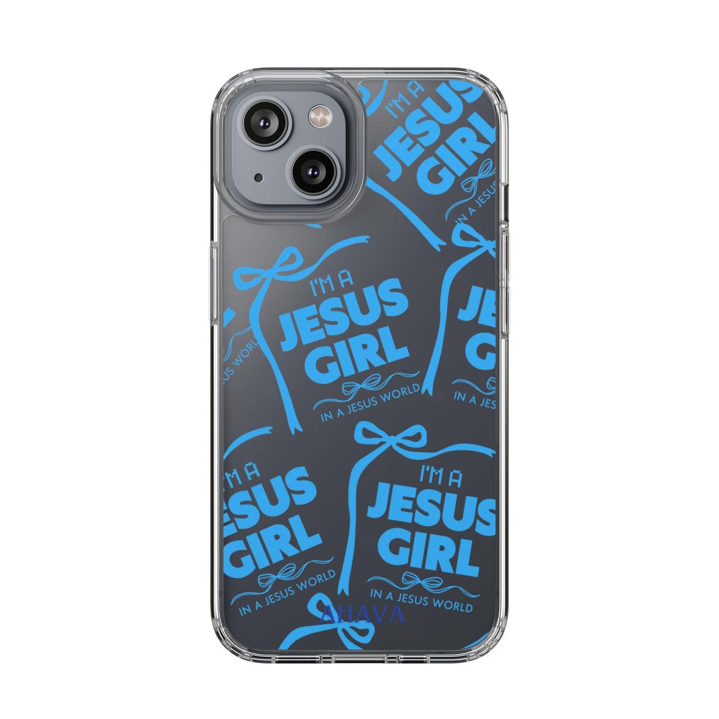 I'm a Jesus Girl Blue Case -Clear