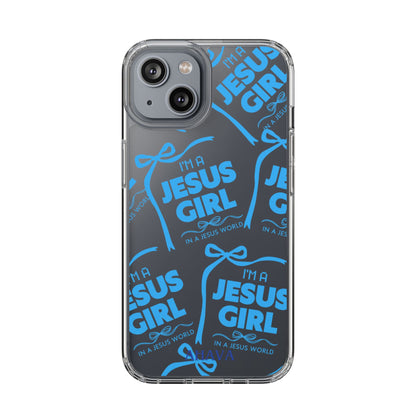 I'm a Jesus Girl Blue Case -Clear
