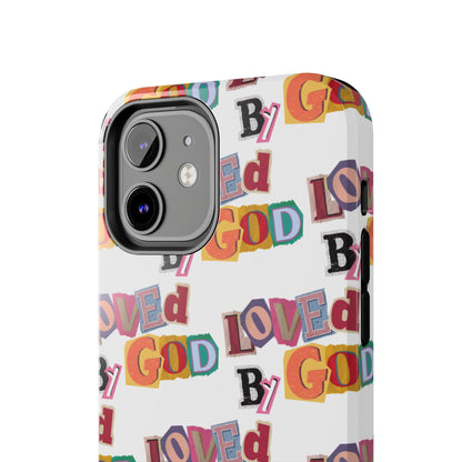 "Loved by God" white Phone Case