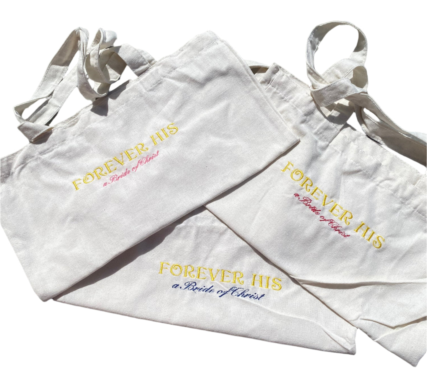 Forever His tote bags