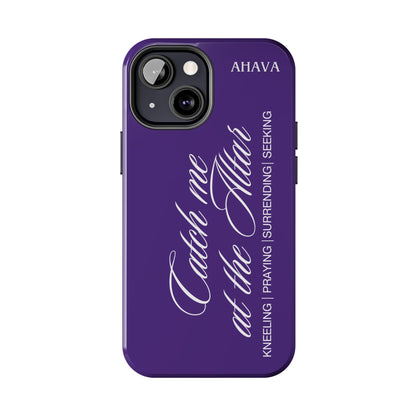 "Catch Me at the Altar" Purple Phone Case